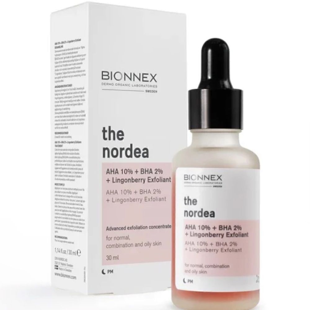 NIB New BIONNEX AHA 10% + BHA 2% + LINGONBERRY EXFOLIANT 30ml/1.14 oz Skincare